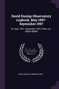 David Dunlap Observatory Logbook, May 1997- September 1997