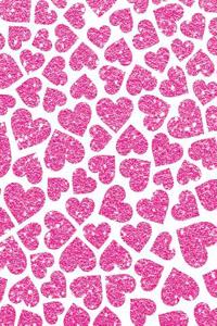 Pink Glitter Hearts Notebook 8*10
