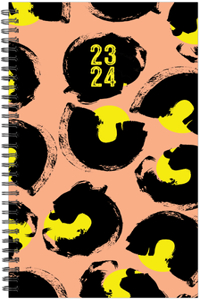 Peachy Chic 2023-24 Academic 3.5 X 6.5 Small Spiral Softcover Planner
