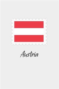 Austria flag minimalist notebook