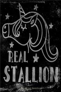 REAL STALLION - To Do List Notebook