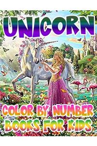 Unicorn Color By Number Books For Kids