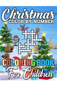 Christmas Color By Number Coloring Book for Children
