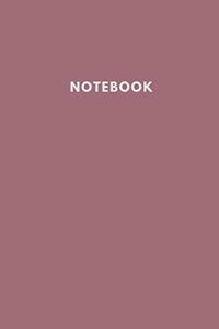 Notebook: Light Pink Plain Notebook Lined Composition Book Soft Cover Diary And Journal