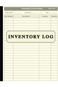 Inventory Log Book