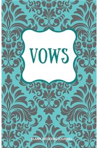Vows Small Size Blank Journal-Wedding Vow Keepsake-5.5