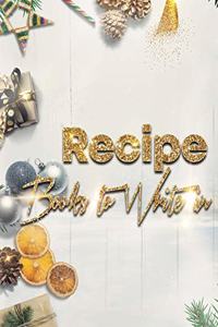 Recipe Books to Write in