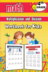 Multiplication and Division Math Workbook for Kids - 4th Grade