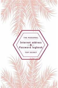 The Peersonal Internet Address & Password Logbook Top secret