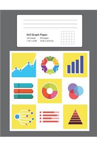 5 x 5 Ruled Graph Paper Composition Book