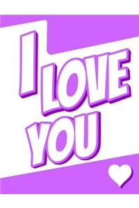 I Love You: Discreet Internet Website Password Journal or Notebook Designed to Organize and Log Online Usernames, Passwords, Emails and More...Great Birthday or Christmas Gift for Girls or Boys, Teens, Women or Men, Book Size 8 1/2