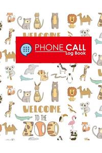 Phone Call Log Book