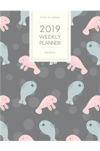 2019 Weekly Planner Manatee