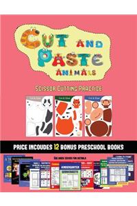Scissor Cutting Practice (Cut and Paste Animals)