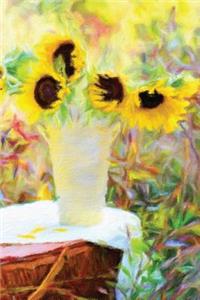 Sunflower Picnic - Lined Notebook with Margins