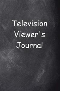 Television Viewer's Journal Chalkboard Design