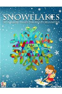Snowflakes 50 Coloring Pages For Adults Relaxation