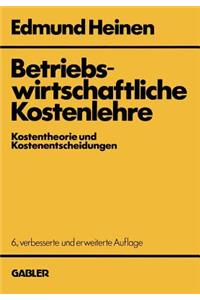 Betriebswirtschaftliche Kostenlehre