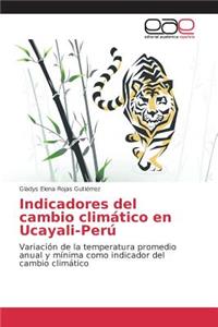 Indicadores del cambio climático en Ucayali-Perú