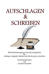 Aufschlagen und Schreiben