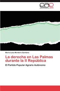 La derecha en Las Palmas durante la II República