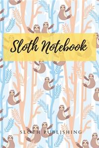 Sloth Lined Journal Notebook