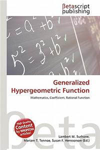 Generalized Hypergeometric Function
