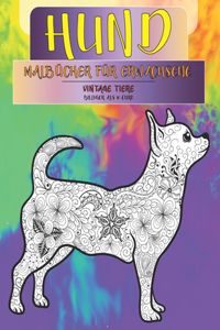 Malbücher für Erwachsene - Billiger als 10 Euro - Vintage Tiere - Hund
