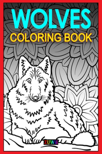 Wolves Coloring Book