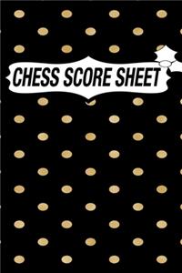 Chess Score Sheet