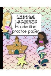 Little learners handwriting practice paper