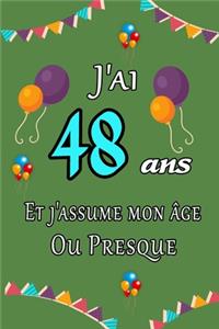 J'ai 48 ans et j'assume mon âge ou presque joyeux anniversaire