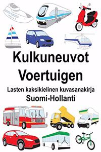 Suomi-Hollanti Kulkuneuvot/Voertuigen Lasten kaksikielinen kuvasanakirja