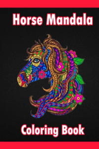 Horse Mandala Coloring Book