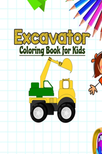 Excavator Coloring Book for Kids