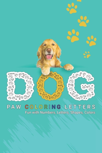 Dog Paw Coloring Letters