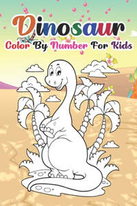 Dinosaur Color By Number For Kids