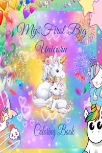 my first big unicorn coloring book