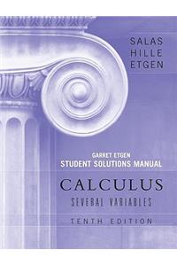 Calculus: Several Variables, 10e (Chapters 13 - 19) Student Solutions Manual