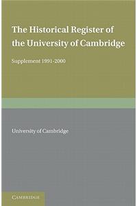 Historical Register of the University of Cambridge