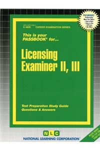 License Examiner II, III
