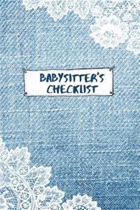 Babysitter's Checklist