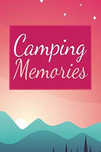 Camping Memories: Family Travel Journal RV Trip Logbook with Prompts for Kids to Write In 8 x 10, 200 Pages