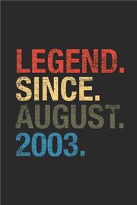 Legend Since August 2003