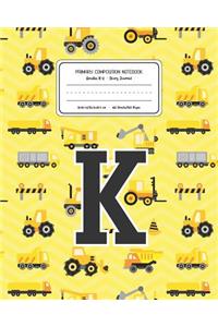 Primary Composition Notebook Grades K-2 Story Journal K
