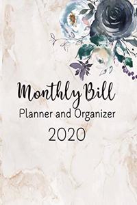 Monthly Bill Planner and Organizer 2020