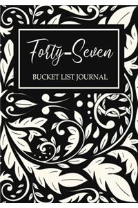 Forty-seven Bucket List Journal