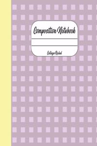 Composition Notebook: 7.5 x 9.25, College Ruled, 110 Pages, Pretty Cover Notebook for Girls Teens Women