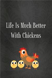 Thick Lined Journal - Gift Instead Of Greeting Card, Gift Basket Stuffer, Stocking Stuffer - (119 Pages)