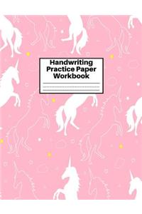 Handwriting Practice Paper Workbook
